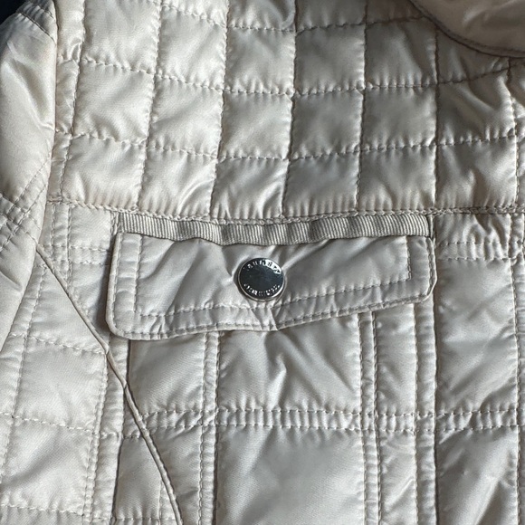 Laundry By Shelli Segal Quilted Beige Puffer Coat - Picture 3 of 9